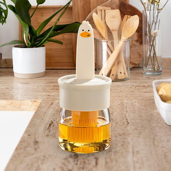 Silicone Brush Oil Bottle Set - Premium Quality