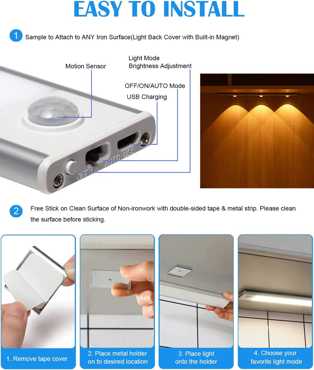 SmartGlow - Motion Sensor Cabinet Light