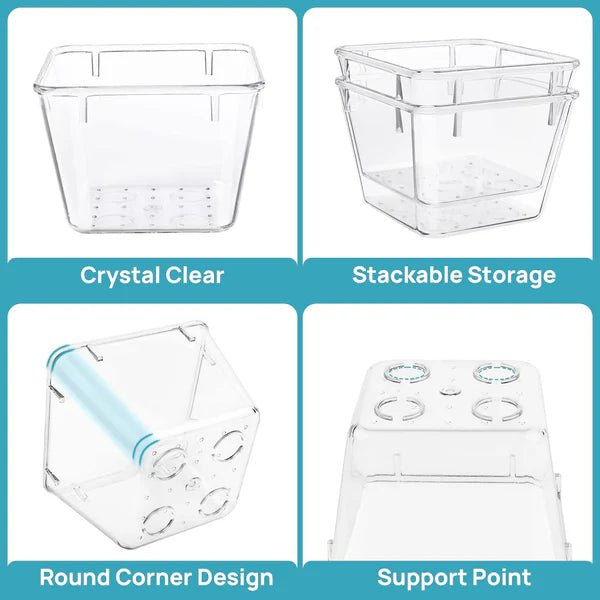 ClearView: Clear Drawer Organizer Set - Multisize