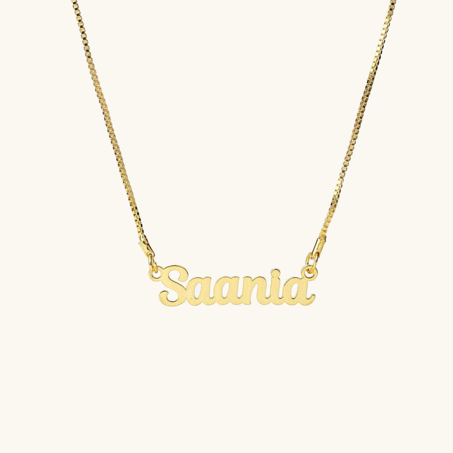 22K Gold-Plated Customised Name Necklace
