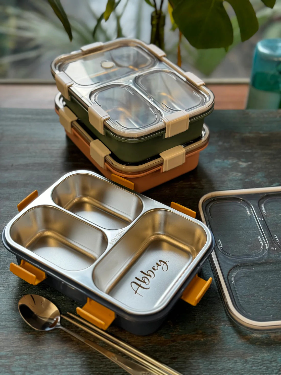 Stainless Steel Vacuum Bento Box - 3 Section