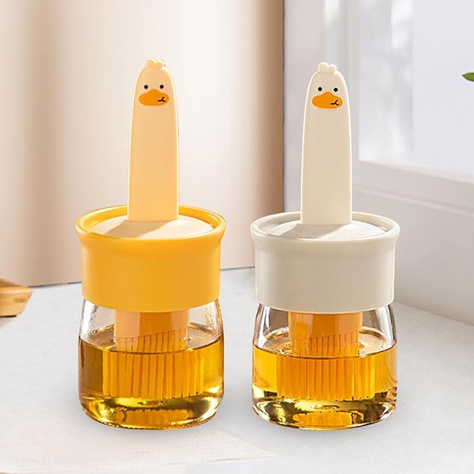 Silicone Brush Oil Bottle Set - Premium Quality