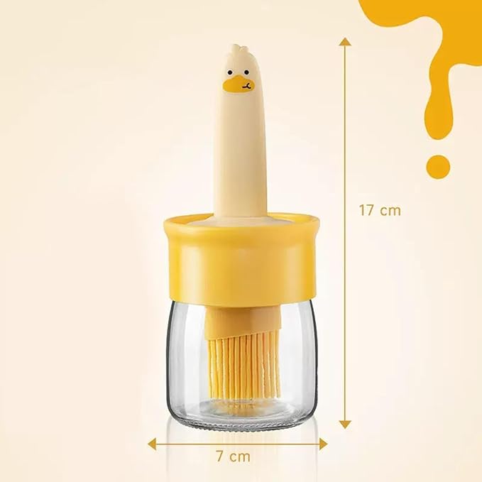 Silicone Brush Oil Bottle Set - Premium Quality